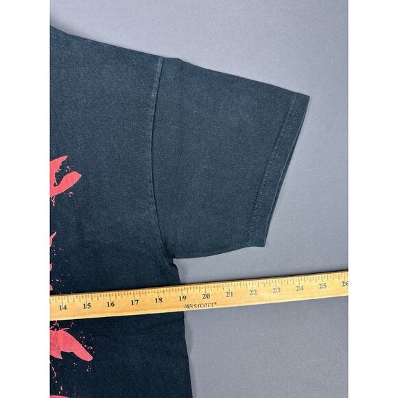 Vintage Y2K Shaun Of The Dead Movie Promo Rare Art Zombie Blood Medium T Black - Picture 7 of 8